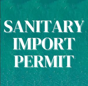 sanitary import permit